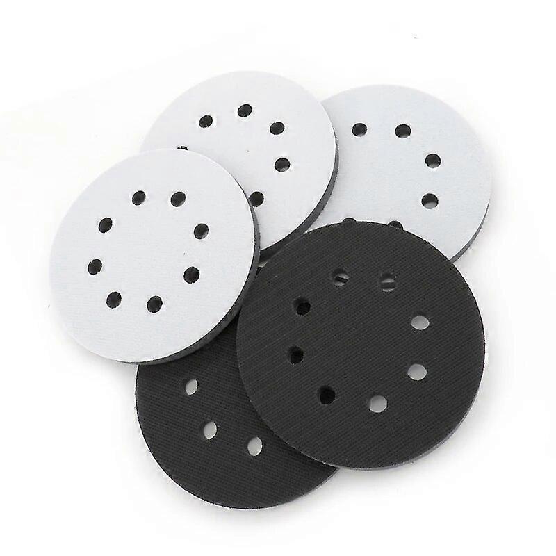 5 Inch 8-Hole Soft Sponge Interface Pad 125mm Hook & Loop Sanding Pads Buffer Backing Pad For Sander Polishing Sanding Pad