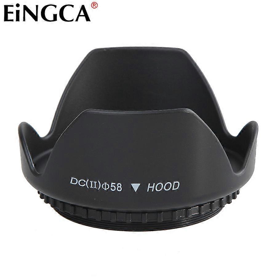 10ピースユニバーサルスレッドマウントカメラレンズフード58mmCanon EF-S 18-55mm f / 3.5-5.6 IS STMレンズ用