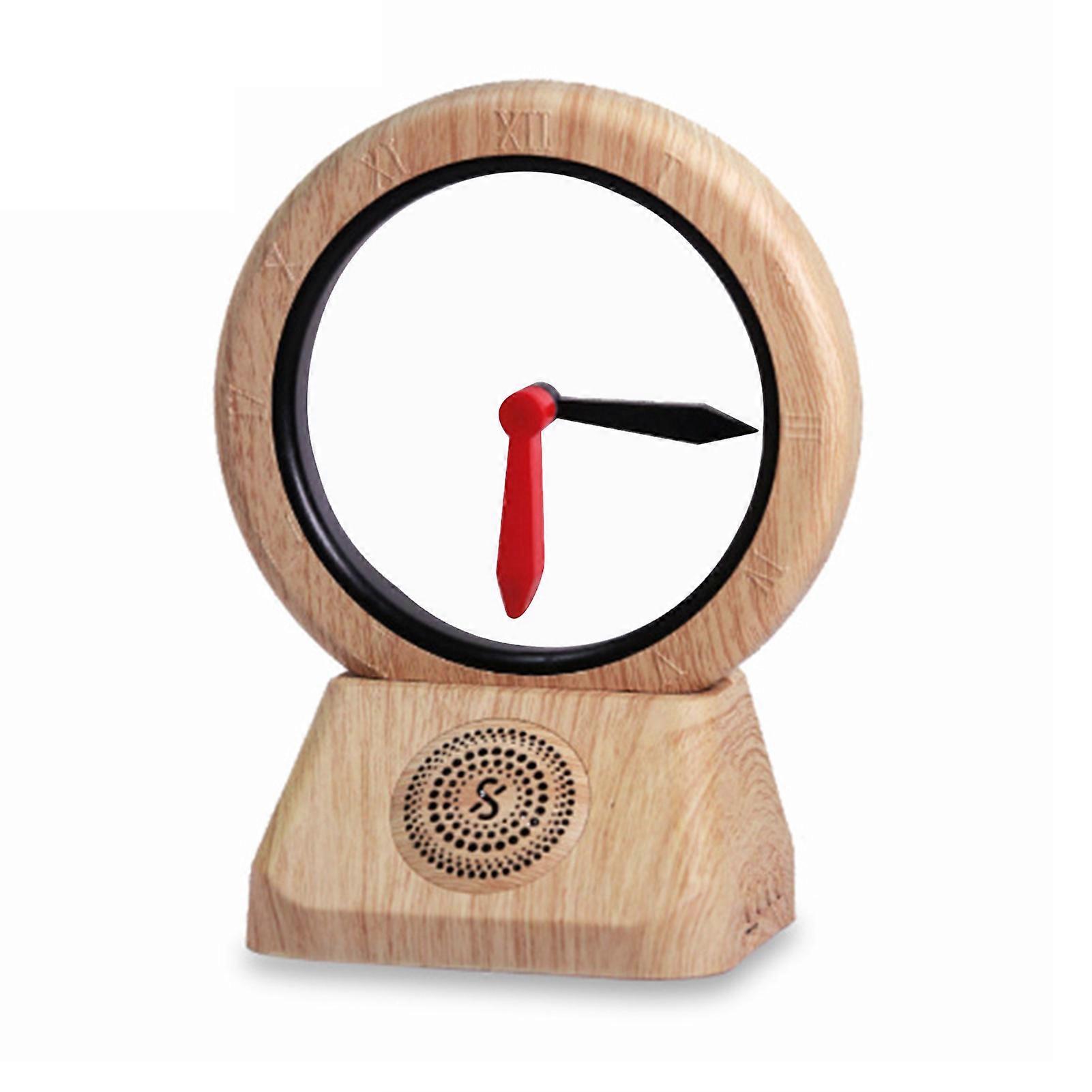 Retro Clock Bluetooth-Compatible Speaker Multifunctional Stereo Music Speaker Gift for Birthday