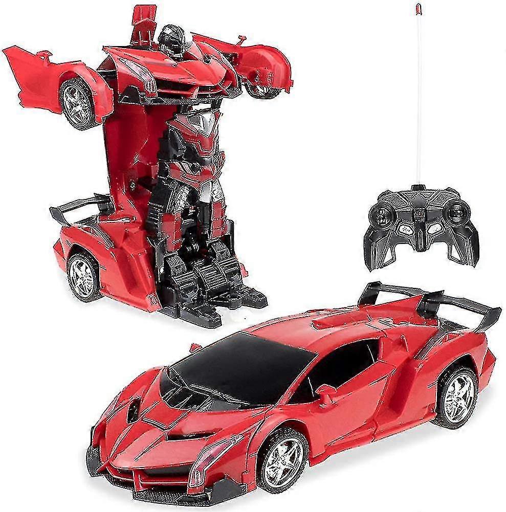 Remote Control Car Toy, Electronic Rc Transform Robot Deformation Car 2 In 1