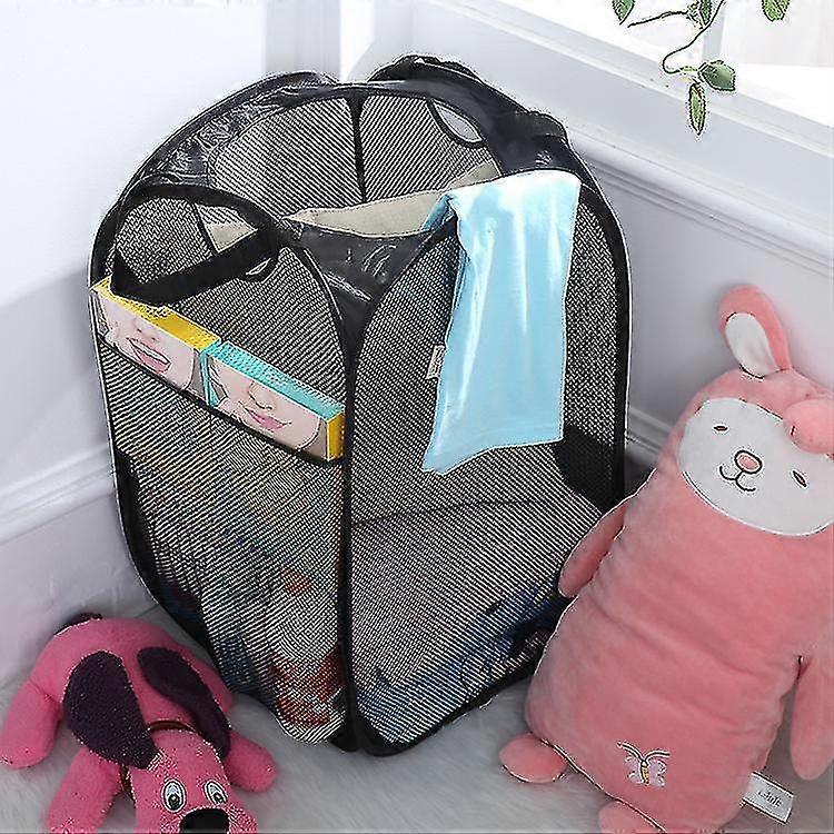 2pcs Foldable Laundry Basket, Waterproof, Round Household Laundry Box