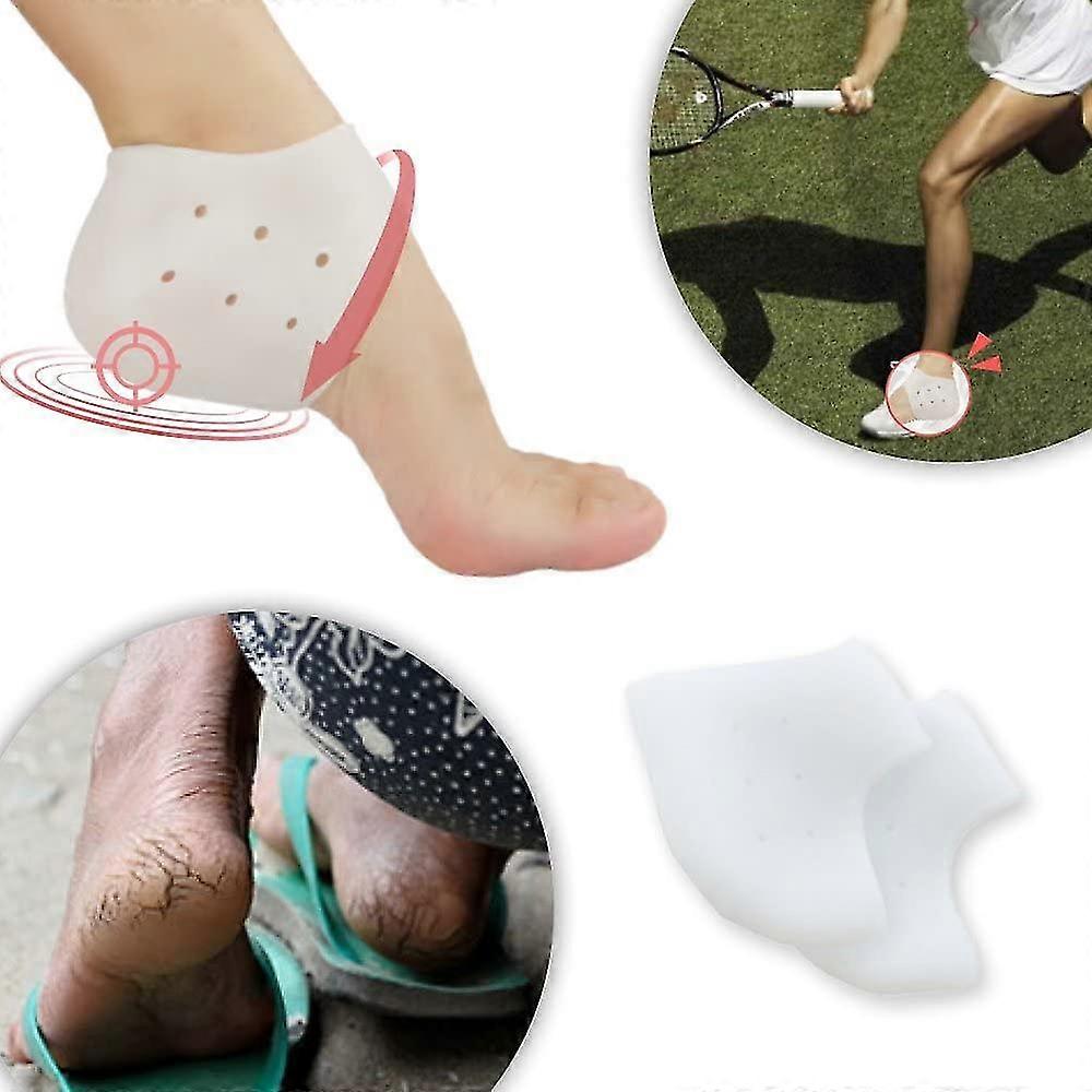5 Pairs Heel Cups, Plantar Fasciitis Inserts, Heel Pads Cushion Great For Heel Pain, Heal Dry Cracked Heels, Achilles Tendinitis, For Men & Women