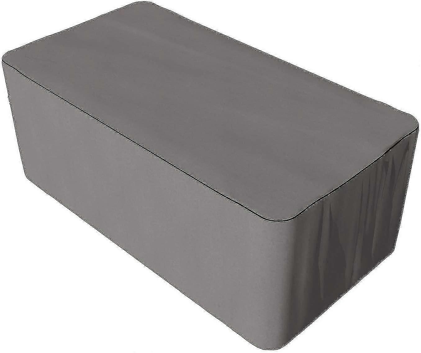 Protective Cover For Rectangular Table Set | Grey | 160 X 90 X 70 Cm | Water Repellent