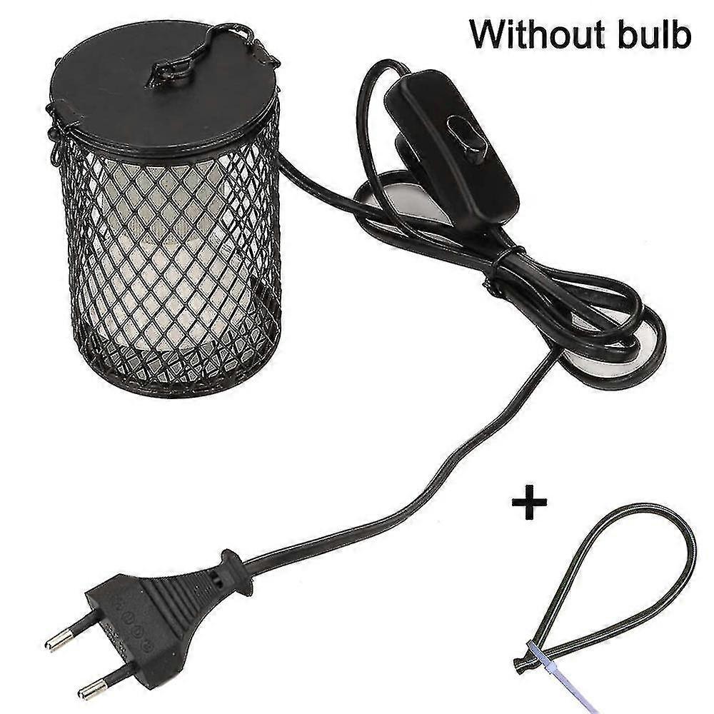 Guarded Reptile Heat Lamp With Power Switch