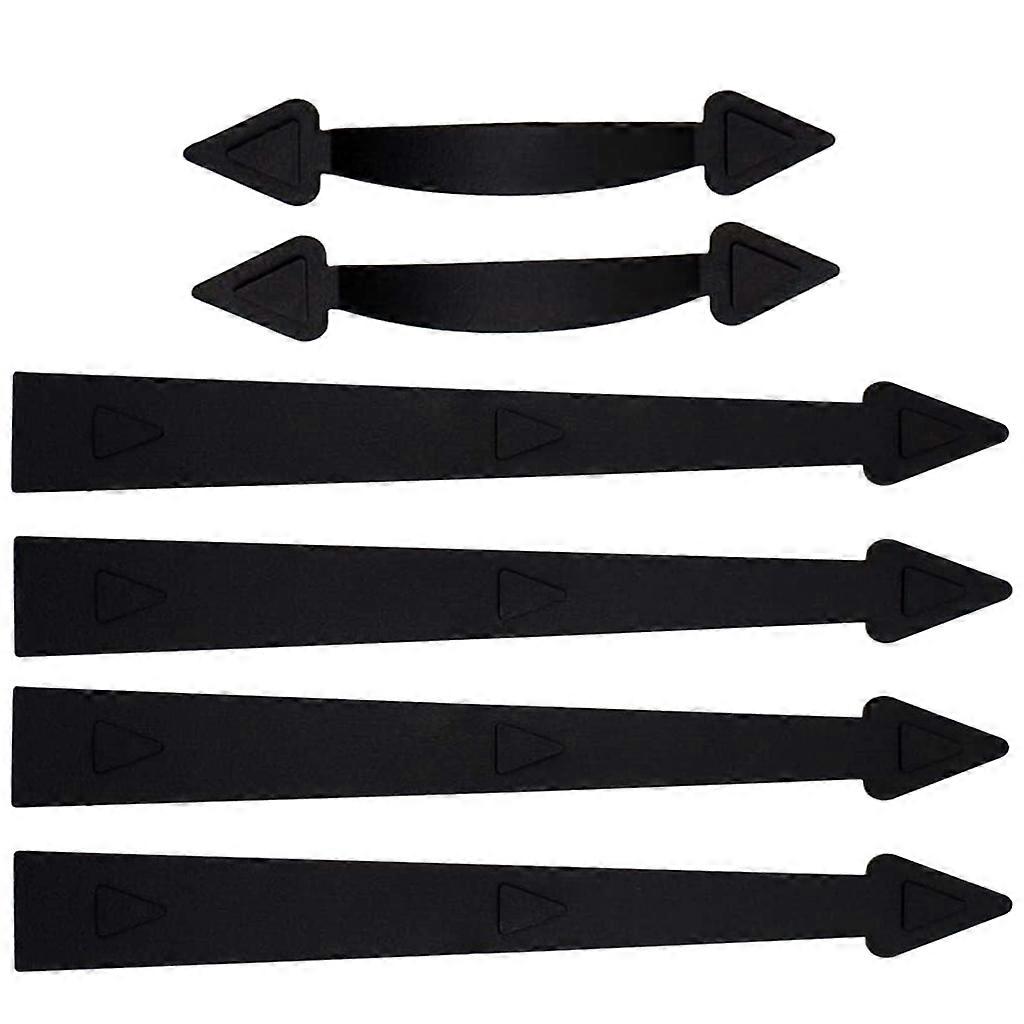 1 Set Magnetic Garage Door Decorative Handle Faux Hinges Handles Hardware Kit