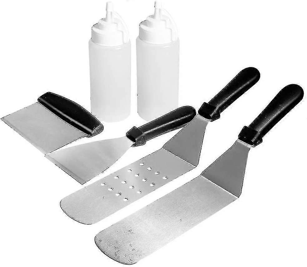 Barbecue Accessory Set, 6 Pieces, Outdoor Use, Sturdy, Flat Top