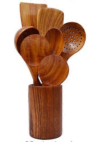Kitchen Utenails Set with Holder,Kitchen Wood