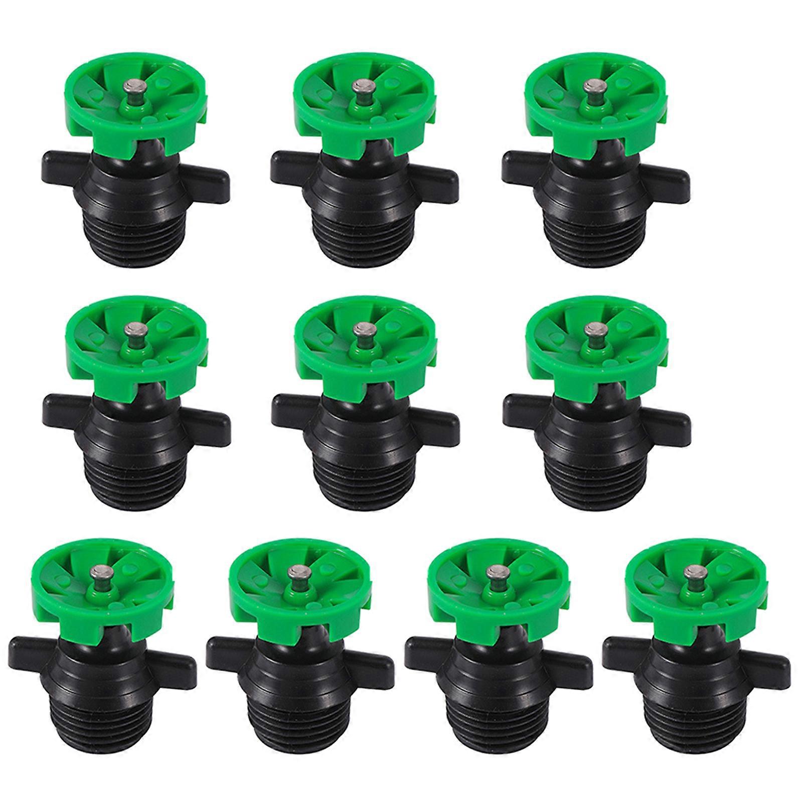 10Pcs 360 Degree Automatic Rotating Sprinkler Heads Garden Irrigation Nozzle Easy to Use Micro Spray Irrigation Tool