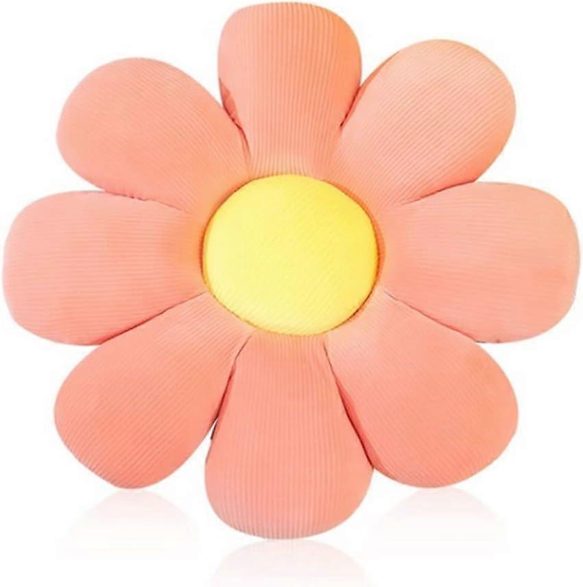 Flower Floor Pillow Daisy Flower Shape Cushion Cute Seating Pad Plush Chair Cushion Throw Pillow Home Decoration for Girls Women a Reading, Bed Room, 