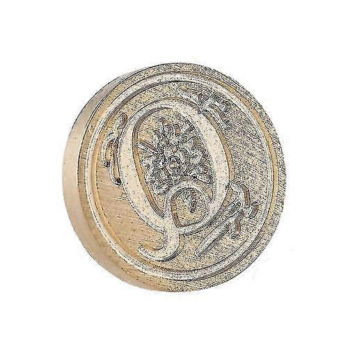 Initialer Siegelstempel mit Holzgriff