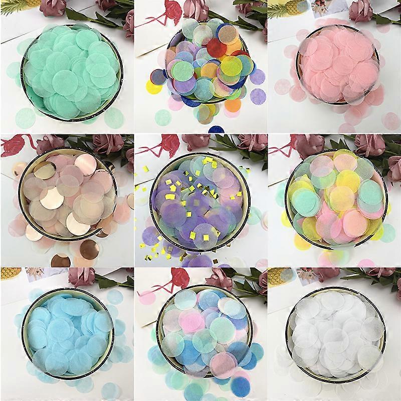 10 g/pack 2.5cm various shapes Confetti color flower balloon filling paper Confetti