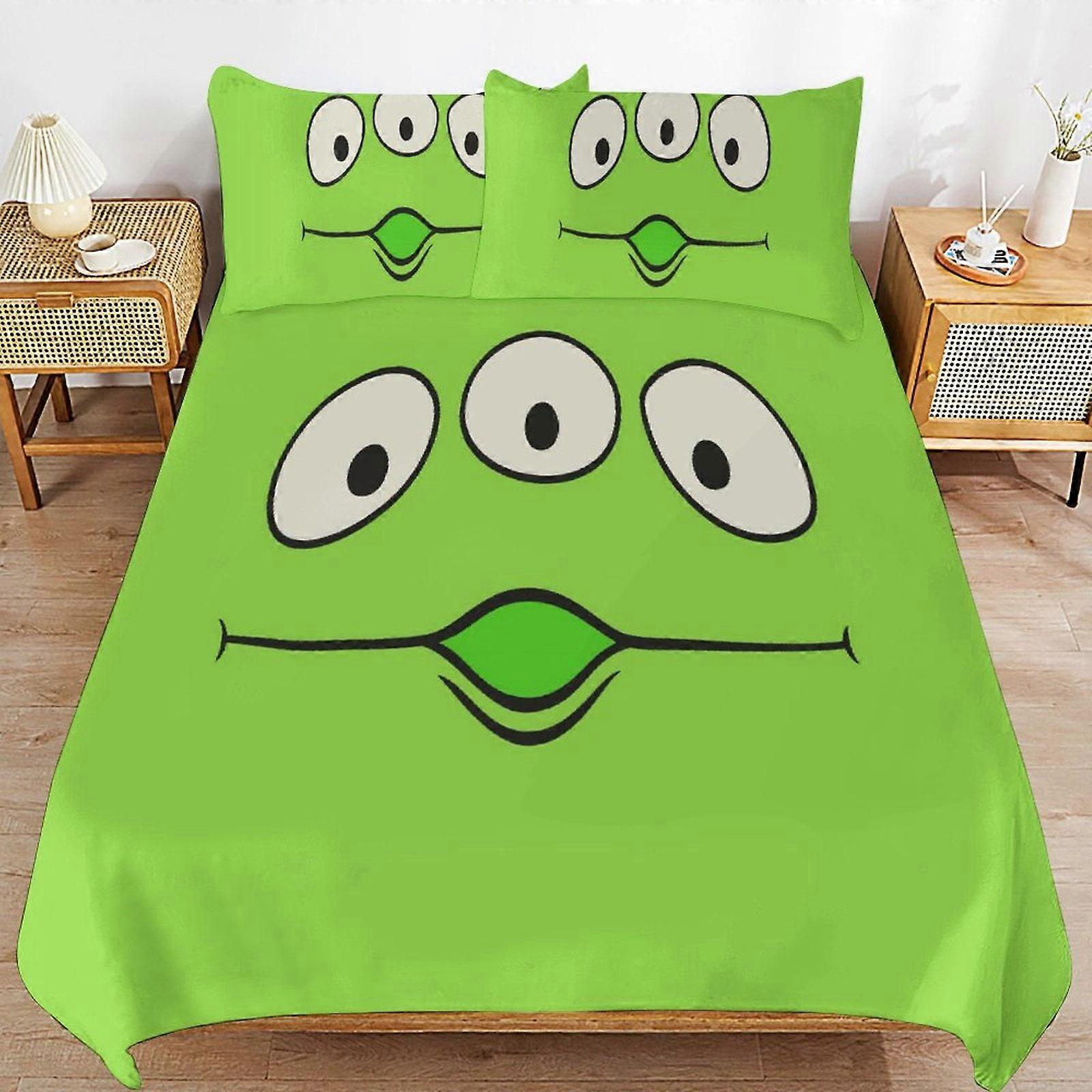 v4639  Bed Sheets Bedding Toy-Story 3 PCS Comfort Set with 2 Pillowcases,Toy-Story Bedding Set Sheet Set for Kids Adults,All Season Lightweight Beddin