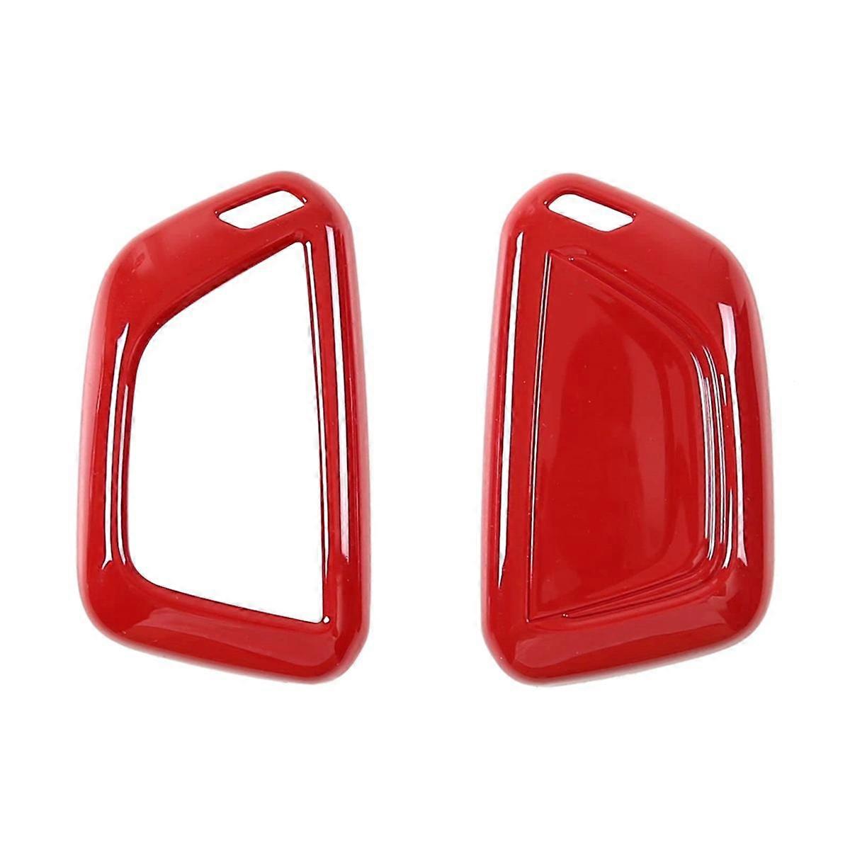 Key Fob Case Cover Shell Protector for C8 2020-2023 Accessories (Red)