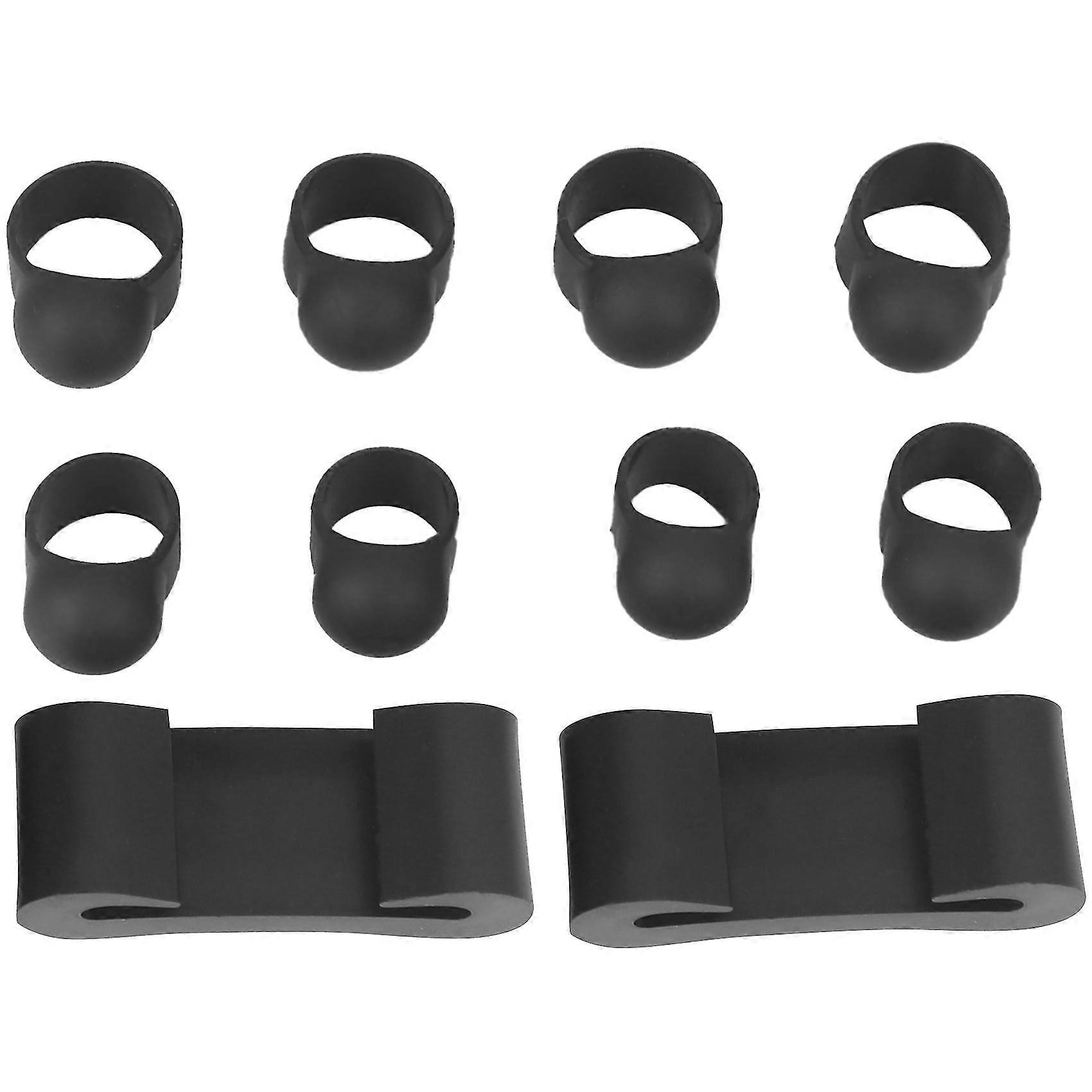 8 قطع الصلب اللسان طبل إصبع الأكمام ، سيليكون يطرق الاصبع يختار غطاء لطبل اللسان ، Drumstic