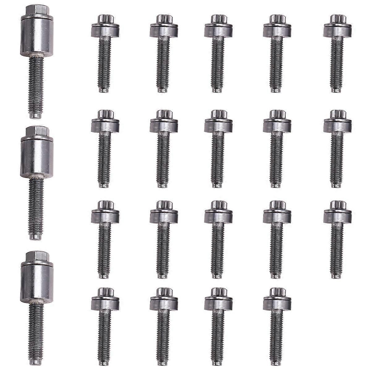 22Pcs/Set Aluminum Valve Cover Screw Set for E60 E61 E90 E91 Z4 11120409288