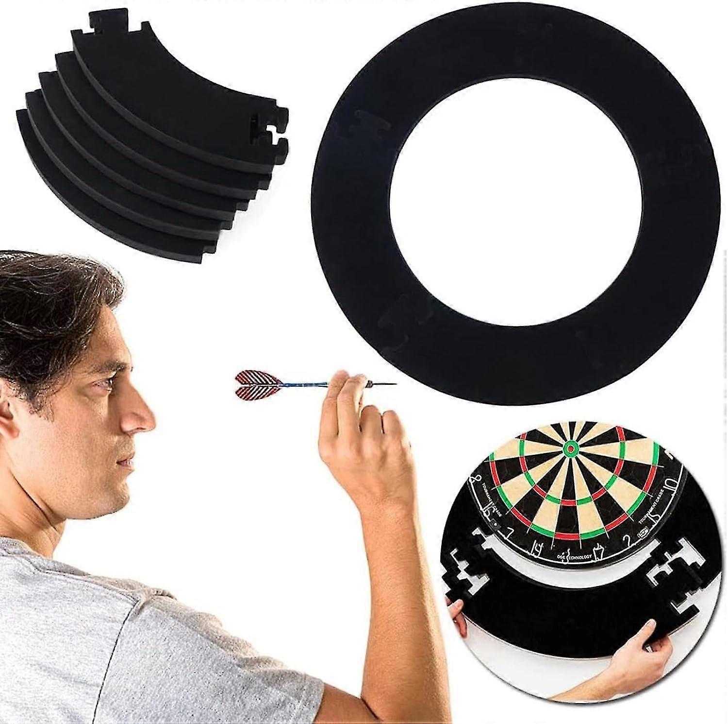Dartboard Surround Ring - Dartboard Surround | Universelle Dartscheiben-Wandschutztafel | Langlebiges, leichtes Eva-Puzzlering-Design | Dartscheibe Wa