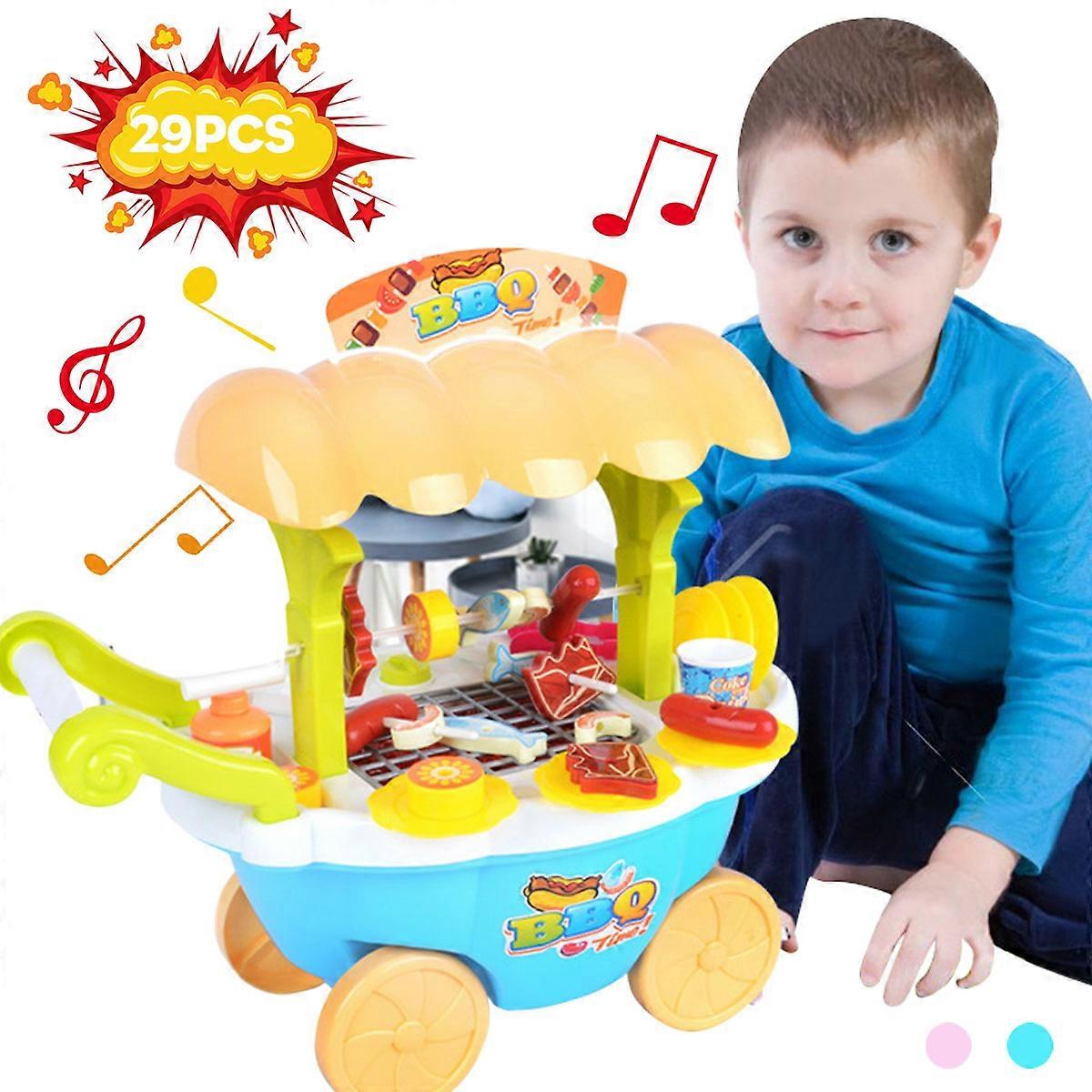 11PC Simulation Kitchen Toy Set Simulation BBQ Kitchenware Educational Toy Set Children's Interest And Develop Toy
