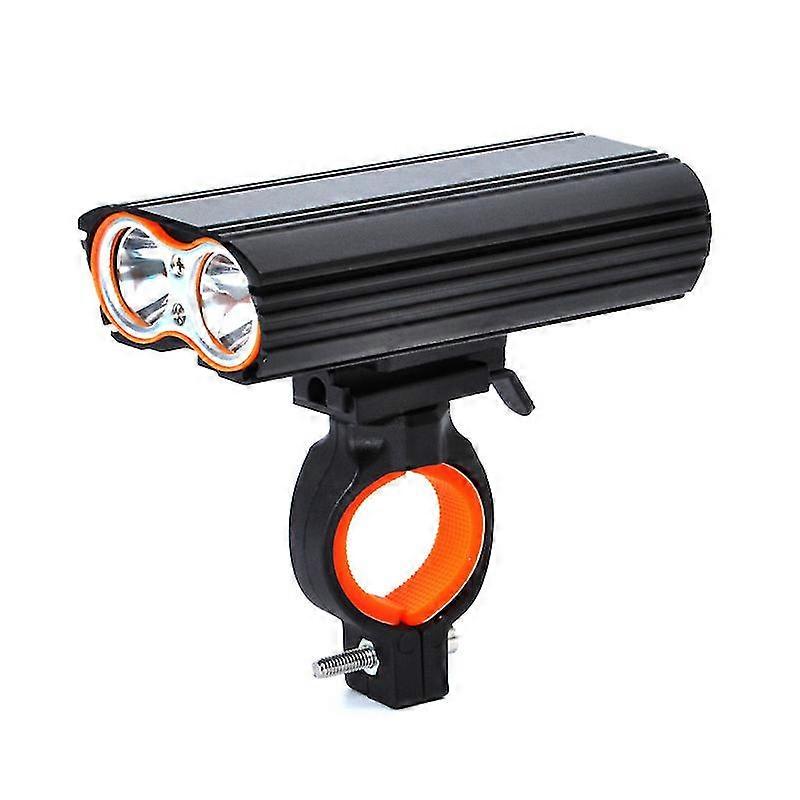Bicycle Headlights 2t6 Super Bright Usb Rechargeable Strong Light black