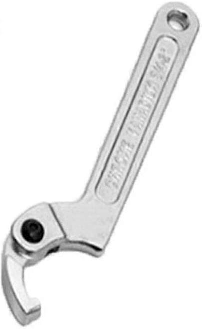 Chrome Vanadium Adjustable Hook Wrench C-Spanner Tool 19-51mm 32-76mm 51-120mm
