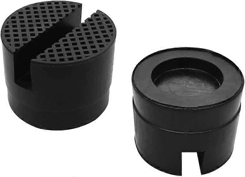 2 Piece Jack Pad Rubber Block Universal Jack Pad for Auto Hydraulic Lift Jacks 5cm