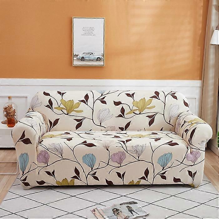 Stretch Sofa Cover with Armrests Stretch Armchair Cover Magic Universal Sofa Cover Non-Slip Couch Cover (2 Seater, Morica) No Pillowcase
