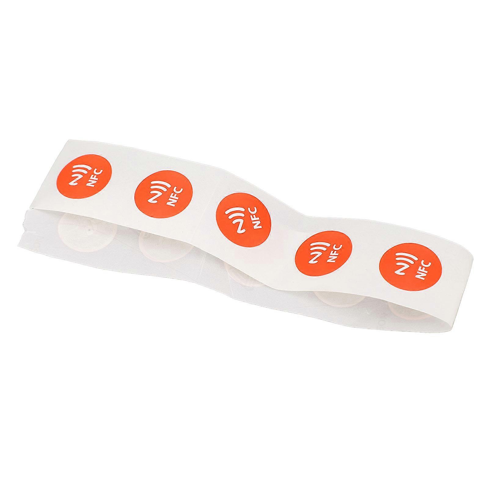 NFC Stickers 30PCS, Compatible with TagMo and Amiibo, 504 Bytes Memory, Fully Programmable, Red