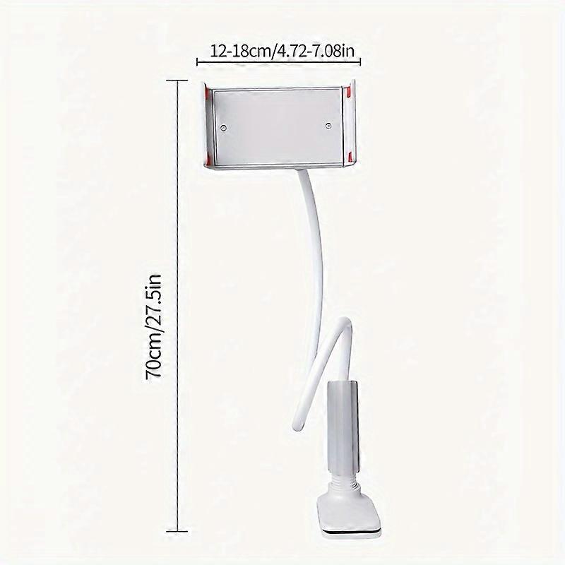 360 Rotating Universal Tablet & Phone Stand - Flexible Spiral Base for Lazy Browsing - Perfect Bedside Companion for Tablets & Smartphones