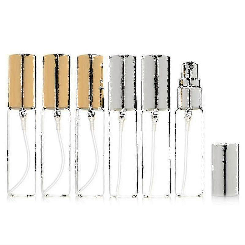 20 pz/lotto 5 ml 10 ml 15 ml 20 ml Trasparente Sottile Bottiglia di Profumo di Vetro Atomizzatore Fiale Vuote Ricaricabile Mini Sp-AM
