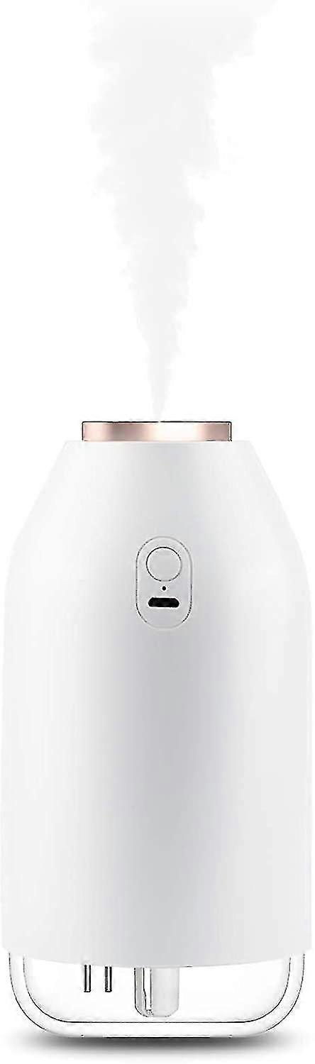 Usb Humidifier For Bedroom,plants,office,300ml Portable Small Cool Mist Humidifier With Light(white)