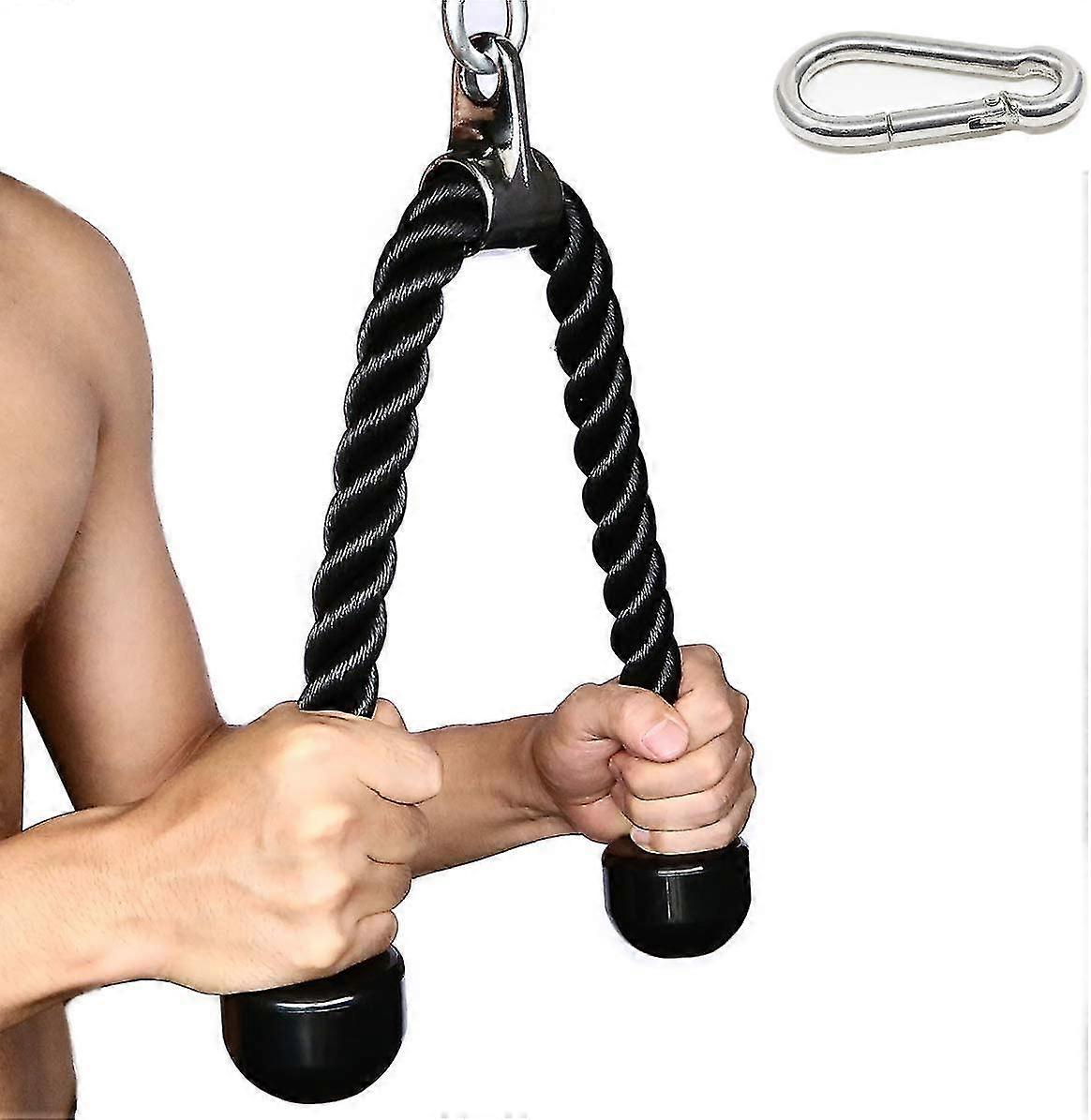 tricep rope  fitness attachment cable machine pulldown heavy duty