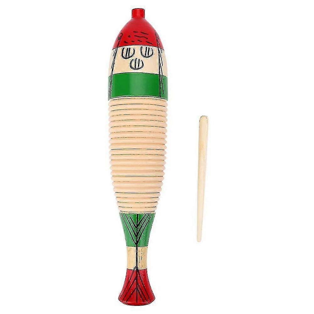 Musical Instrument Wg-200 Wood Guiro With Scraper