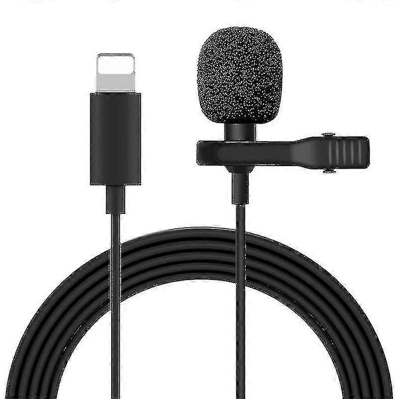 Micrófono lavalier Lapel para Iphone/grabación/videoconferencia