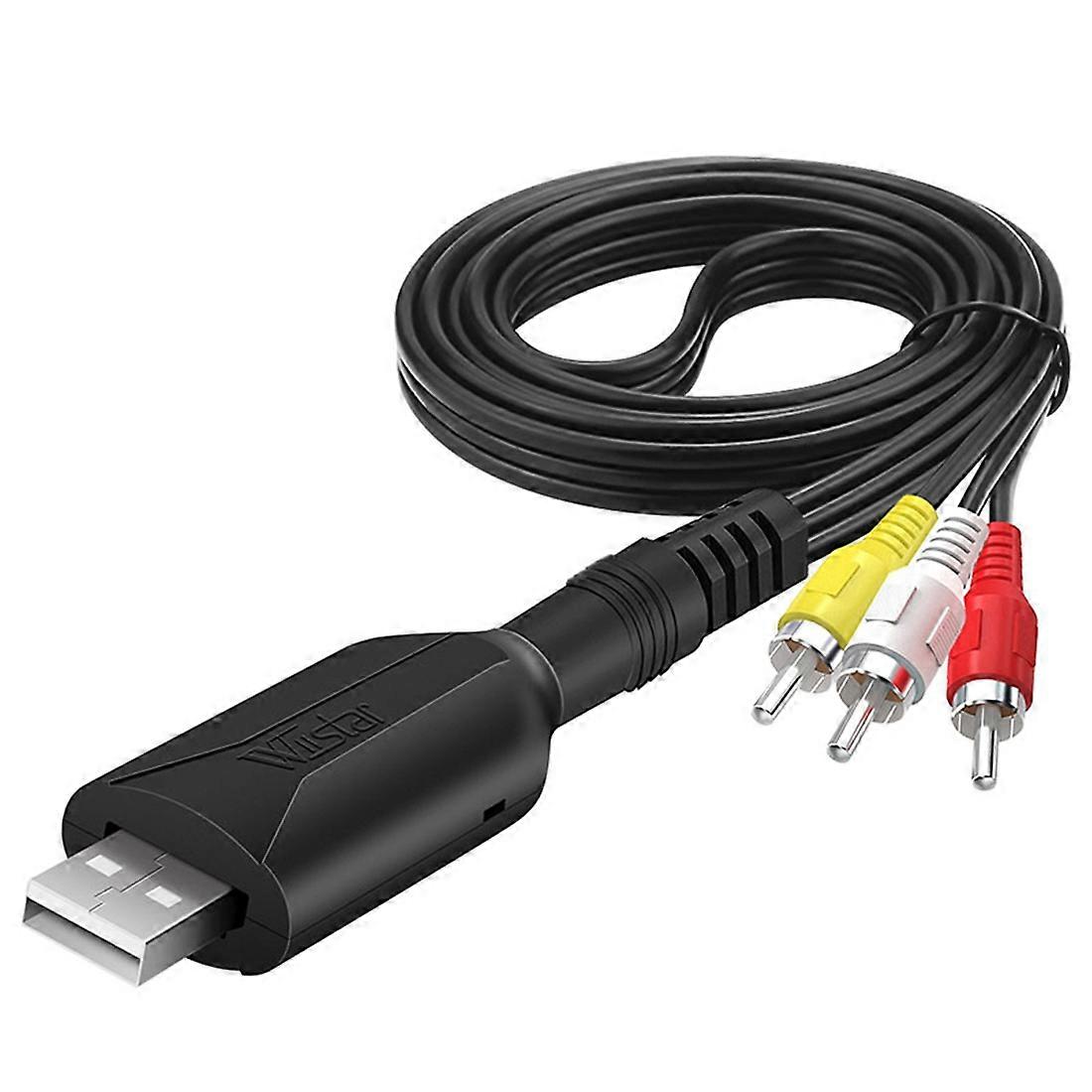USB Video Capture Card To Digital RCA To USB 2.0 Audio Capture Device Adapter Converter Easy To Ca