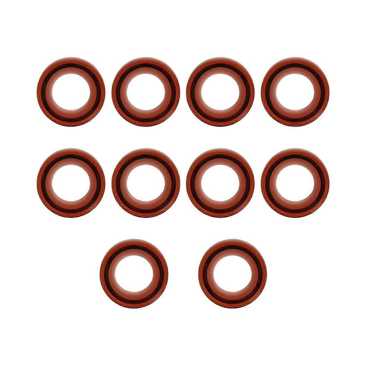 10-Piece Chainsaw Brown Oil Seal Chain Saw Set is Suitable for MS170 180 Parts Tool Oil Seal Ring