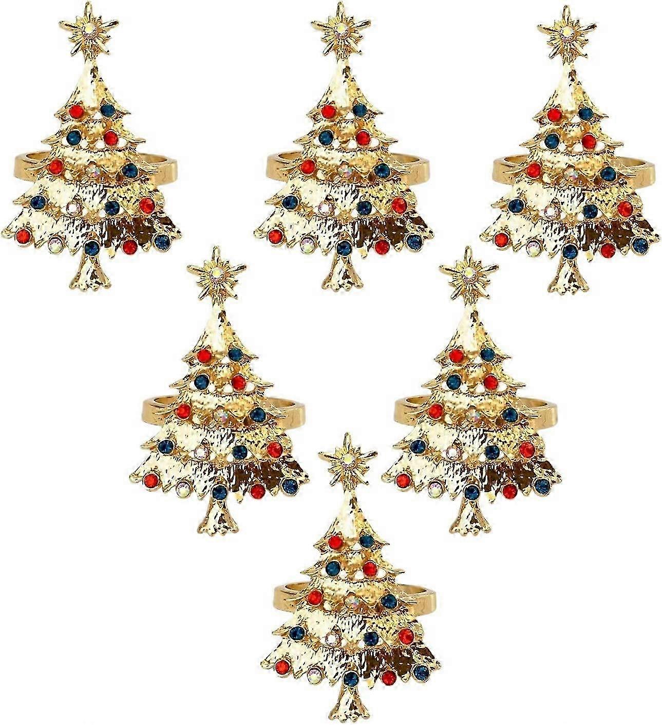 12 قطع عيد الميلاد منديل زر منديل الدائري منديل الدائري القماش الدائري الماس خواتم منديل عيد الميلاد