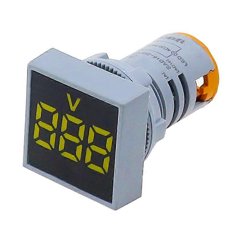 22MM 0-100A Digital Ammeter Current Meter/Voltage Meters Indicator Led Lamp Square Signal Light