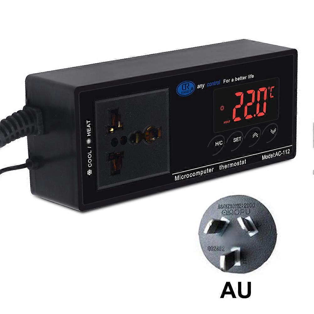 yieryi AC-112 Digital Waterproof Temperature Controller Microcomputer Thermostat for Aquarium Reptile NTC Sensor