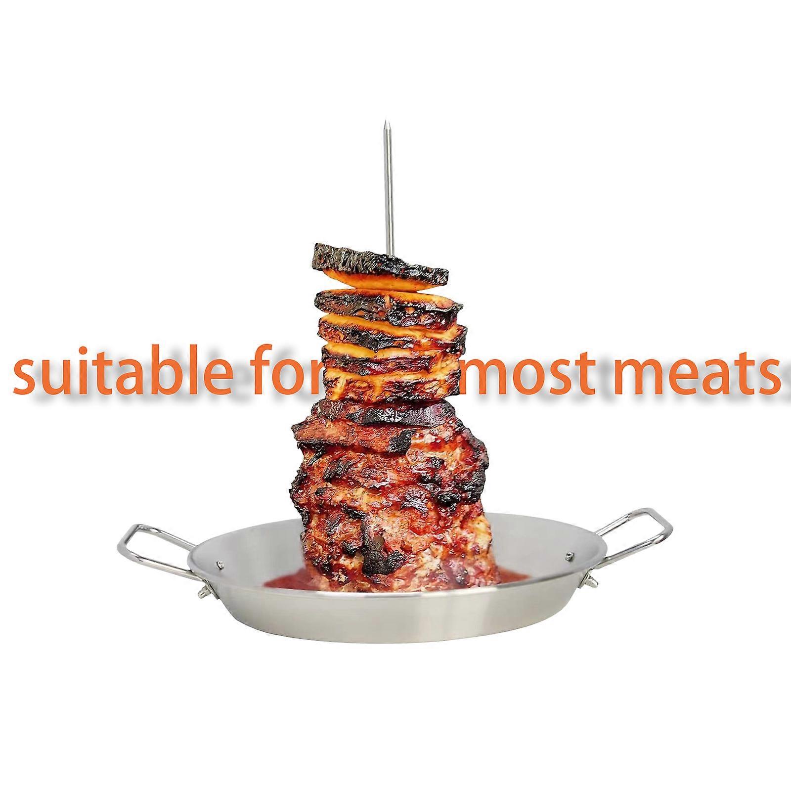 -Αφαιρούμενη λαβή από ανοξείδωτο ατσάλι Chicken Roaster Rack Κάθετη βάση ανθεκτική με βάση BBQ