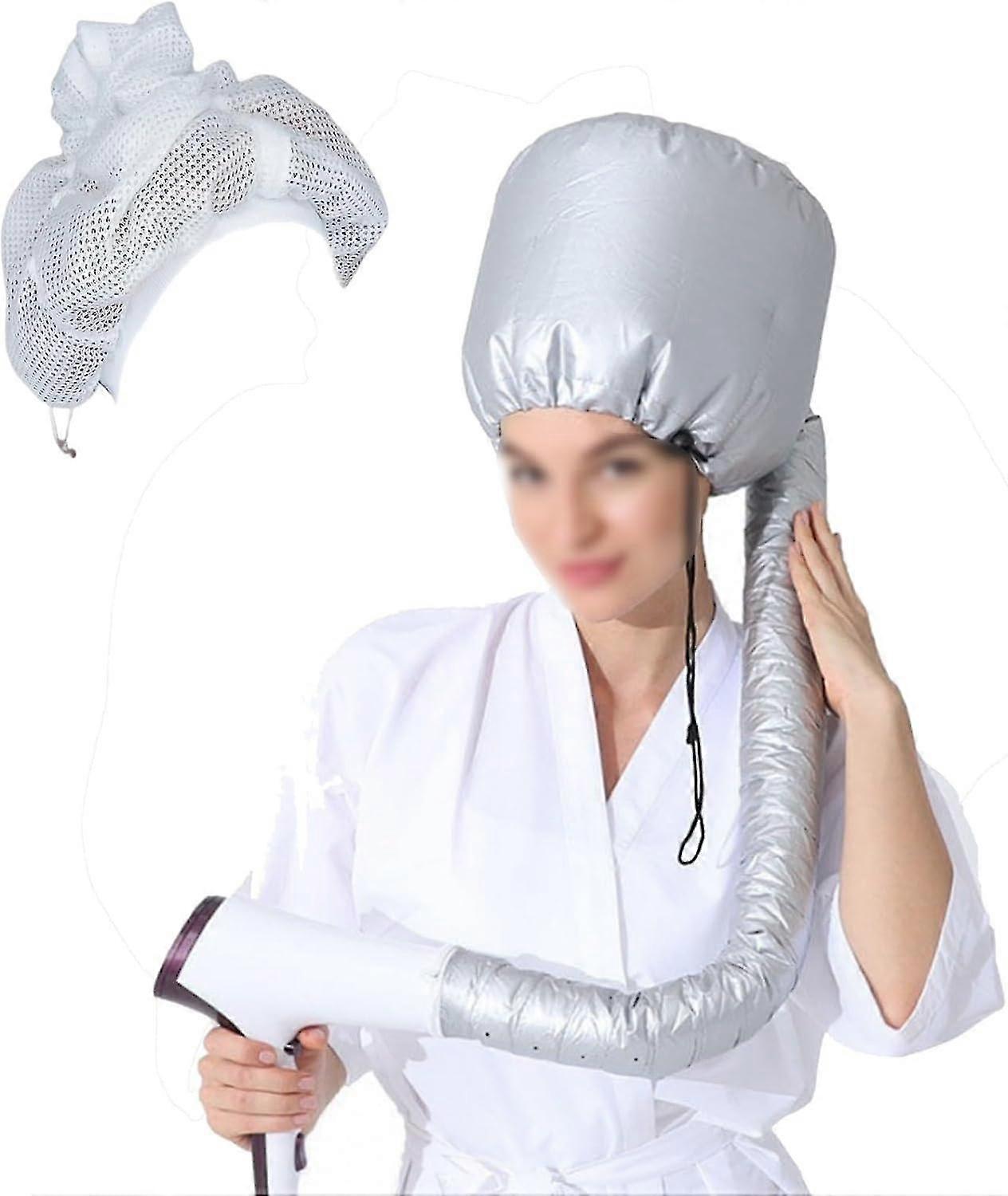 Hair Net, Net Plopping Cap for Drying Curly Hair, Adjustable Net Plopping Cap for Drying Curly Hair with Drawstring, Hair Dryer Bonnet