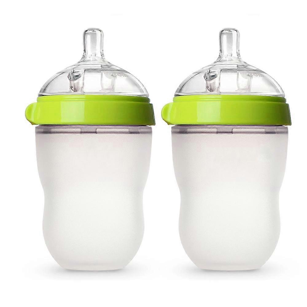 (2 Count)Baby Bottle, Green, 8 oz