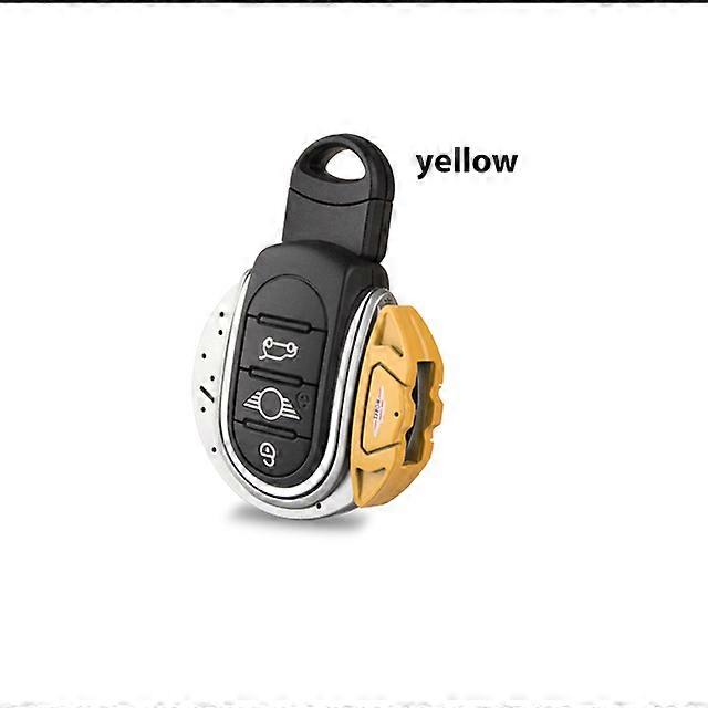 Car Interior 1pc Red JCW Brake Disk Shape Key Fob Shell Cover F60 Countryman Smart Key For MINI Cooper F55 F56 F57 F54 Car stylingVehicle Decor Access