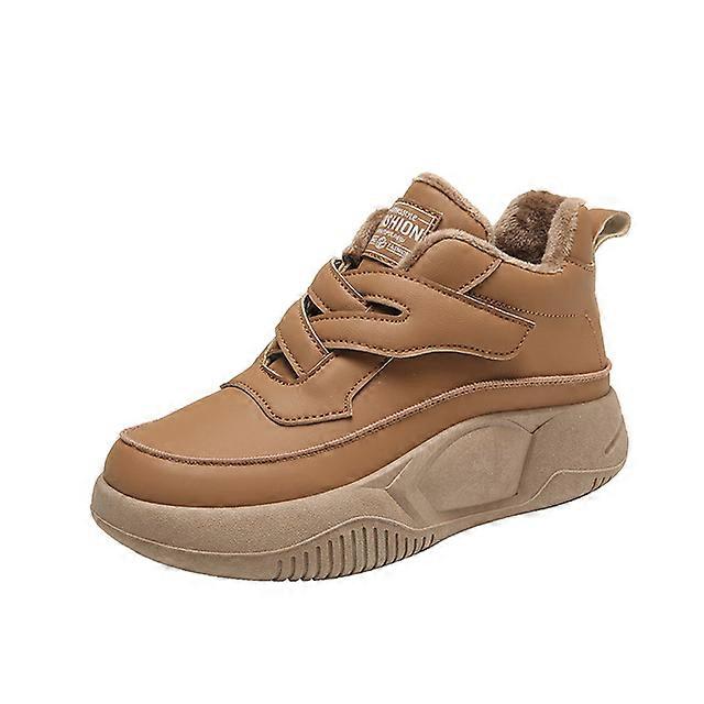 Mulheres Tornozelo Botas Inverno Pelo Quente Mulheres Sapatos Alto Aumento 4cm Salto Moda Fivela Neve Sapatos Nova Chegada Botas Curtas Meninas