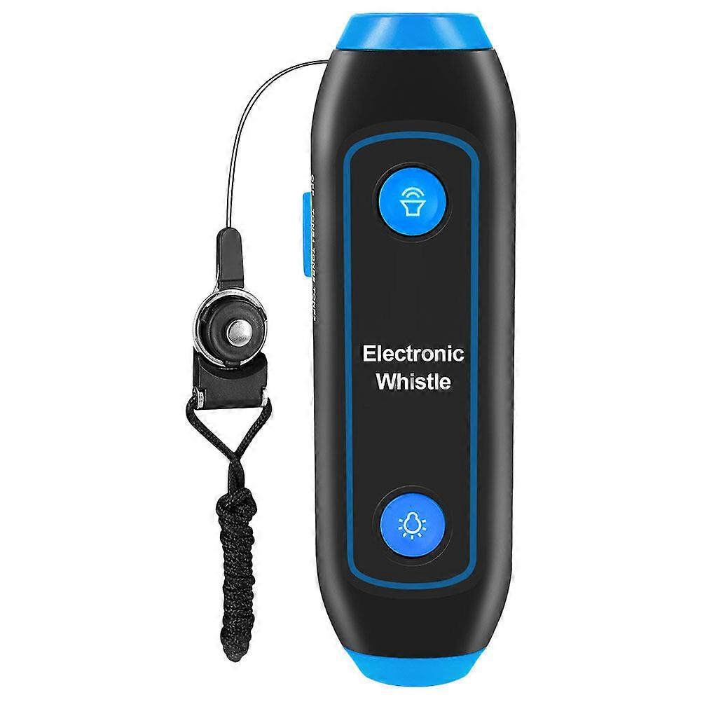 Sifflet électronique 3 tons, sifflet portatif polyvalent avec cordon et lampe torche