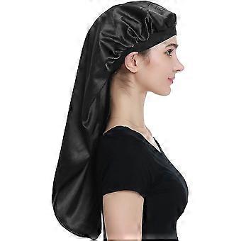 Extra large satin nightcap - Double layered, premium elastic band