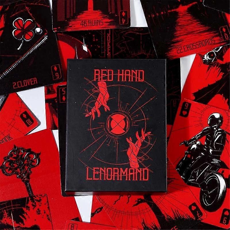 Red hand lenormand Cards Game