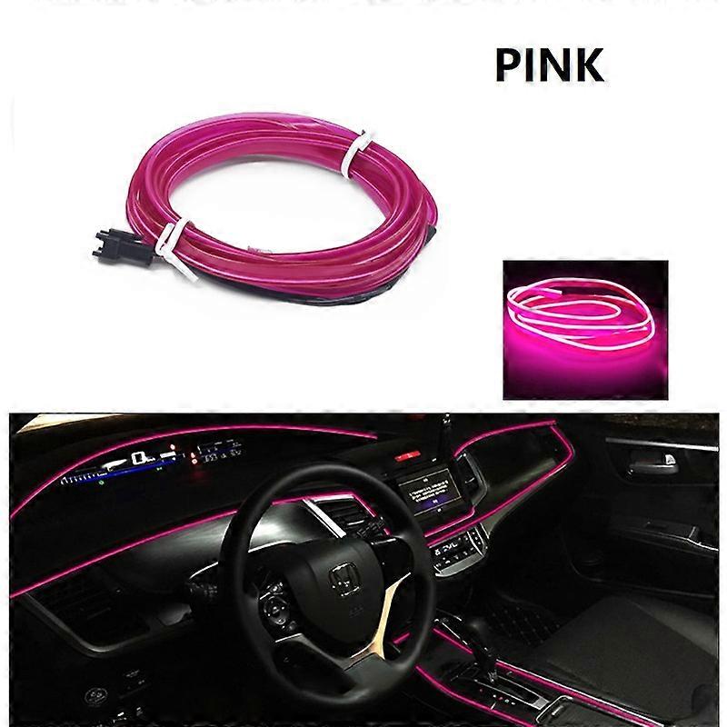 Automobile Atmosphere Lamp Car Interior Lighting LED Strip Decoration Garland Wire Rope Tube Line Flexible Neon Light USB Drive
