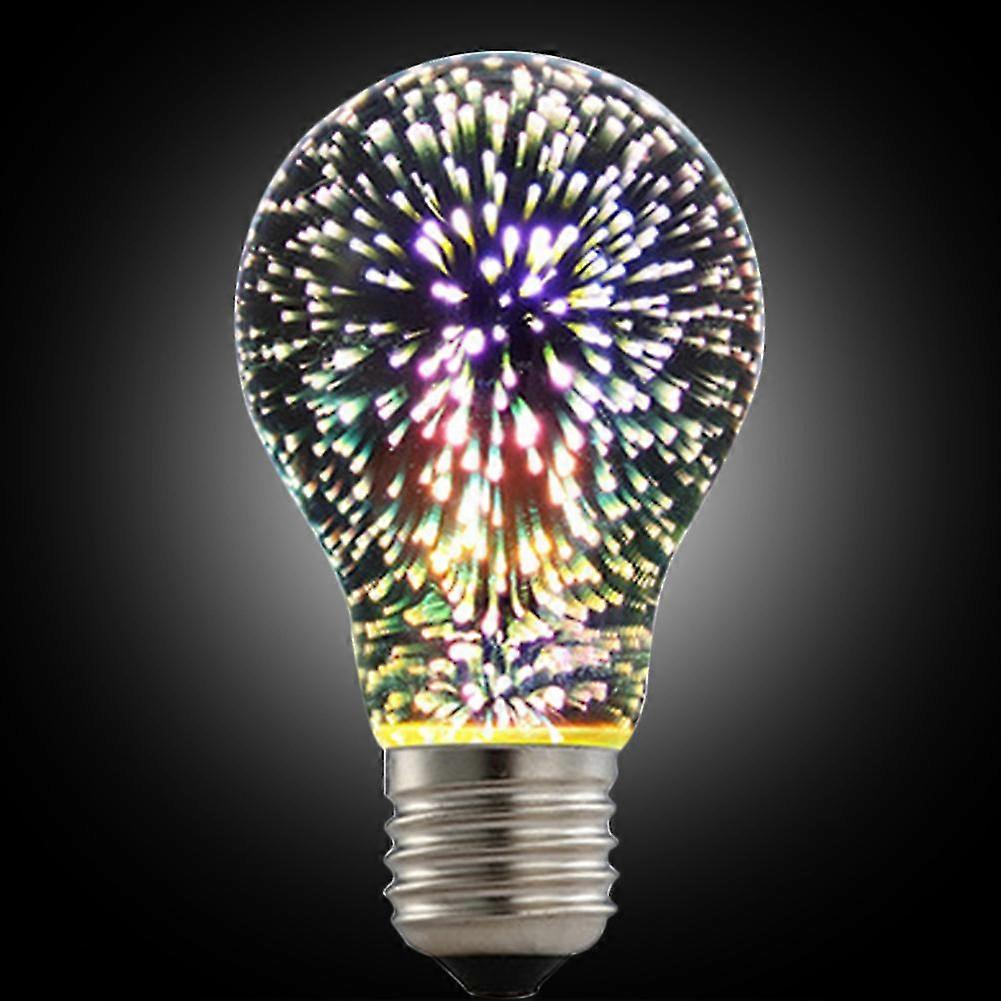 3D Fireworks Bar RFID Blocking Nightlight Durable Dining Room Vintage