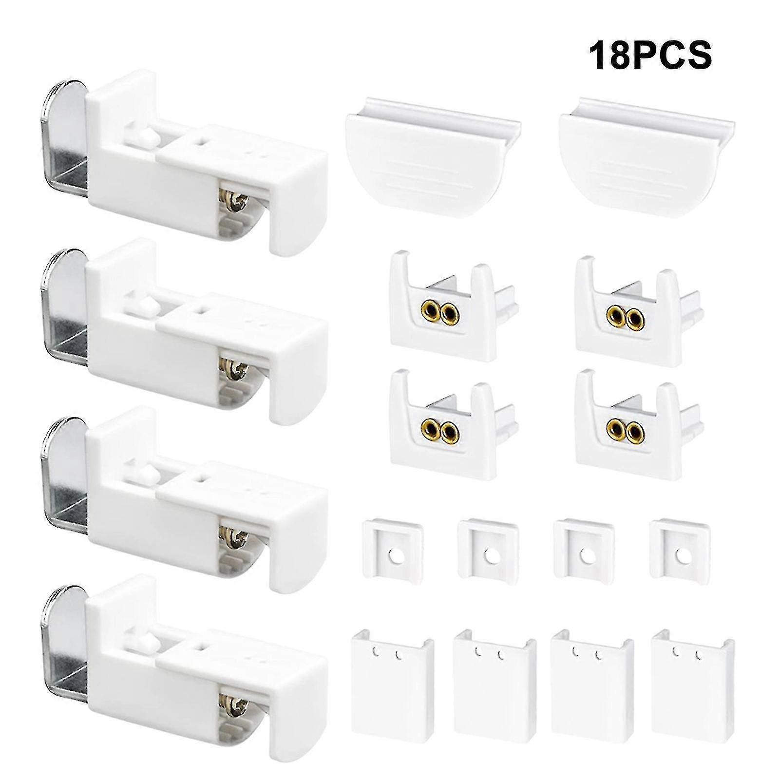 18pcs Pleated Blinds Accessories Mounting Clamping Bracket Replacement Parts