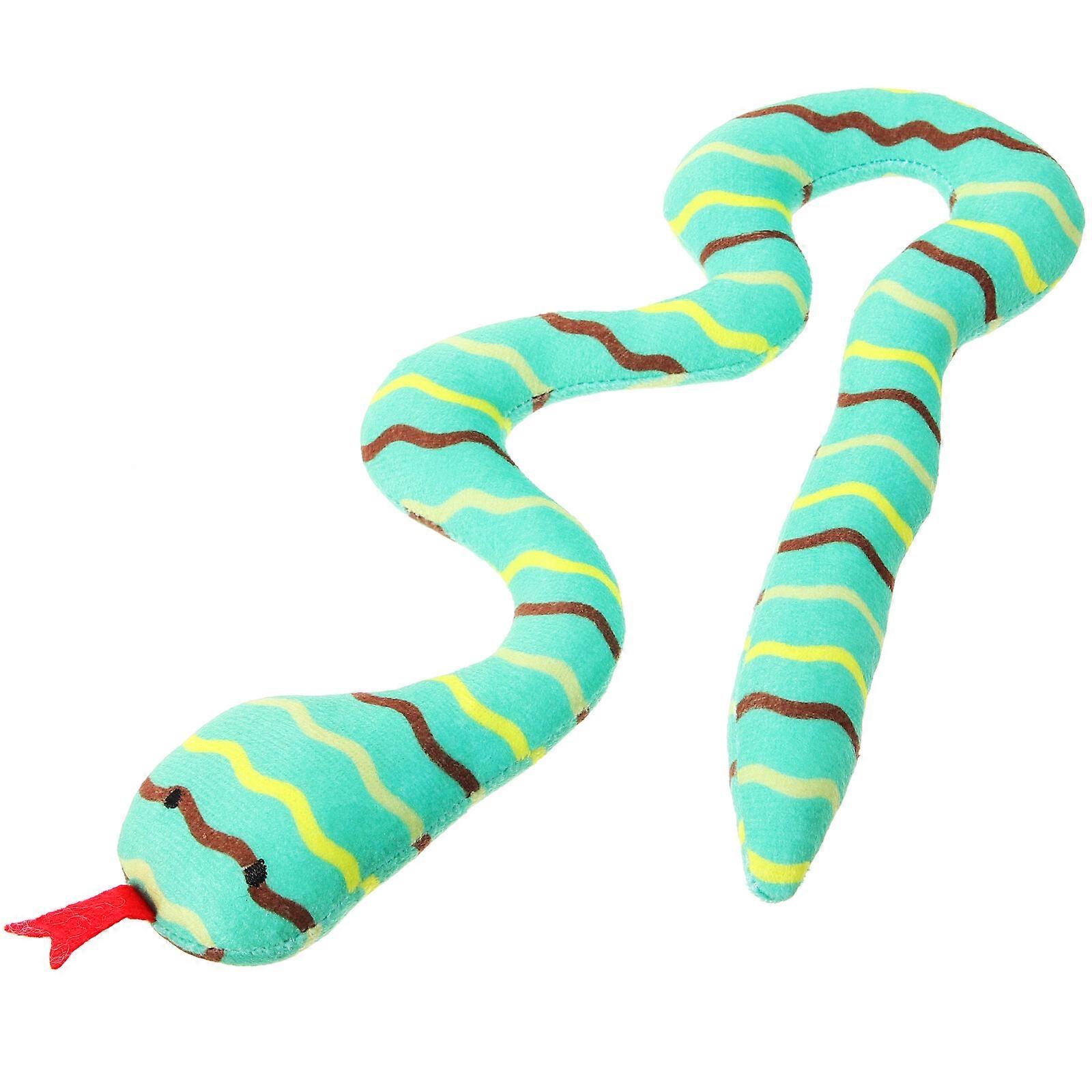 Plush Cat Snake Toy Catnip Snake Toy Kitten Cat Chew Toy Pet Cat Toy Supplies Random Color