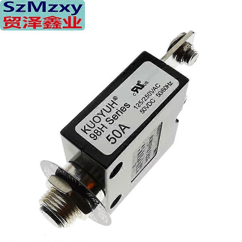 1PCS New 98 98H series 30A 35A 40A 50A 60A 70A Circuit Breakers Manual push reset Screw Feet 125/250VAC KUOYUH
